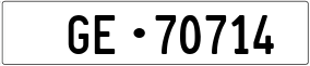 Trailer License Plate